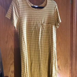 EUC Striped Lularoe Carly Large